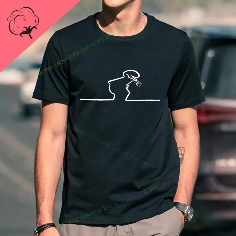 Camiseta Masculina Linha Gargalhando Estampada Lançamento Camiseta 100% Algodão Camisa Oversized Plus - Camisarte