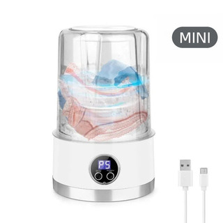Mini Máquina de Lavar Portátil 1000ml – Lavadora Compacta USB para Roupas Íntimas, Meias e calcinha ONELIFE