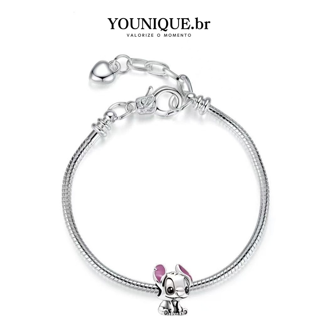 Pulseira Banhada a Prata 925 Incrustada Com Pingente De Cachorro E Bagagem De Balão Pulseira De Osso De Cobra em Oferta na Shopee