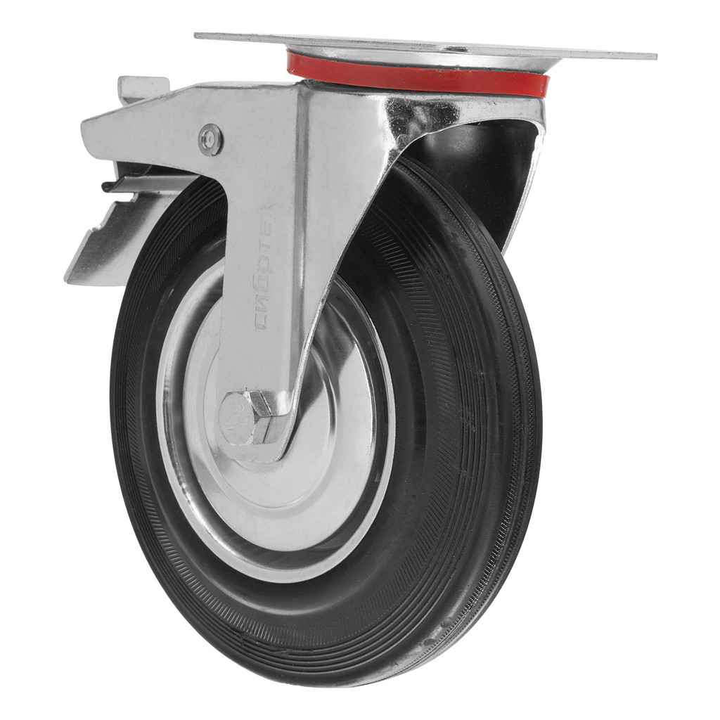 RODIZIO BORRACHA PRETA FIXO SEM FREIO 2POL 50MM 1PC // MTX em Oferta na Shopee