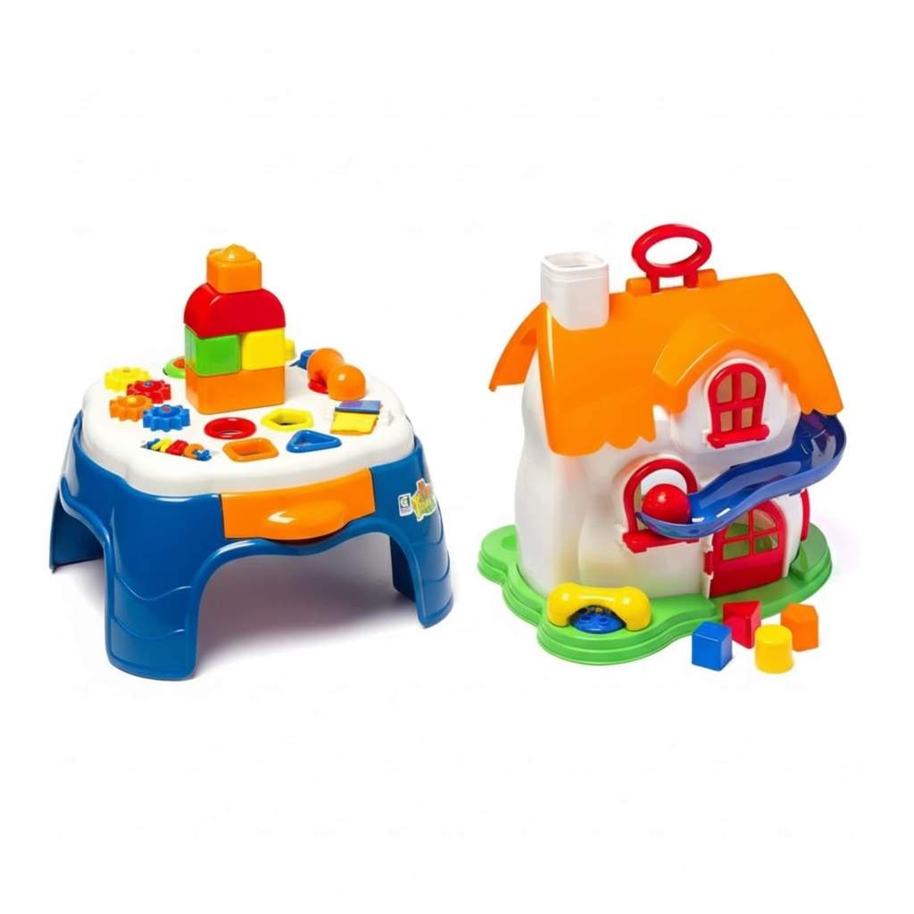 Kit Play Time Mesa de Atividades + Casinha Interativa Infantil Cotiplás em Oferta na Shopee