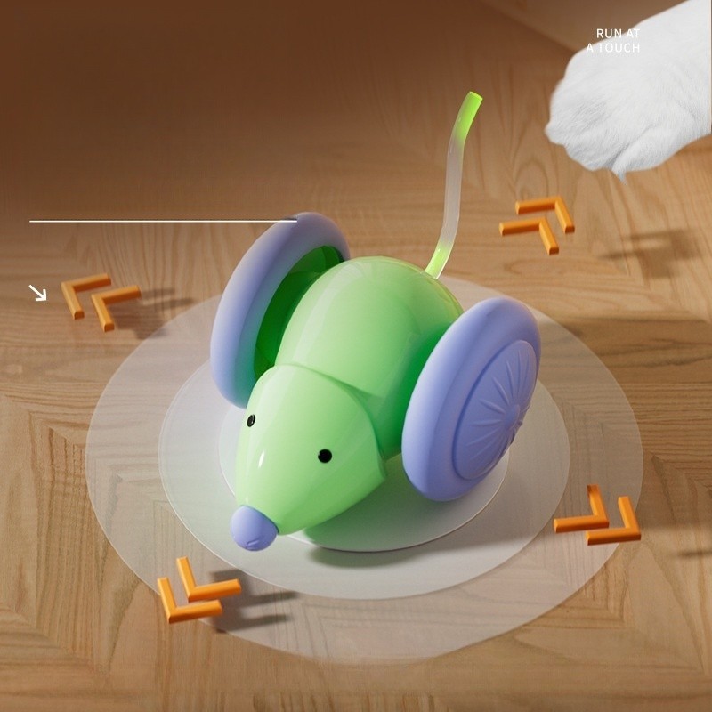 Brinquedo Eletrônico para Gatos - Rato USB Recarregável