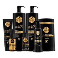 Kit Haskell Cavalo Forte Litro Completo – Força, Brilho e Crescimento Capilar