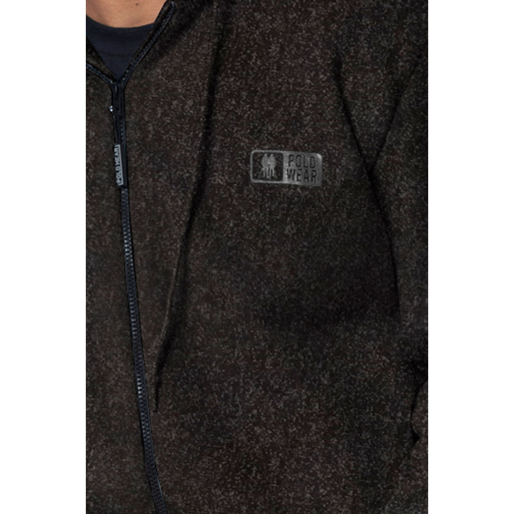 Detalhes do Blusa Moletom Masculina Com Zíper Polo Wear Preto