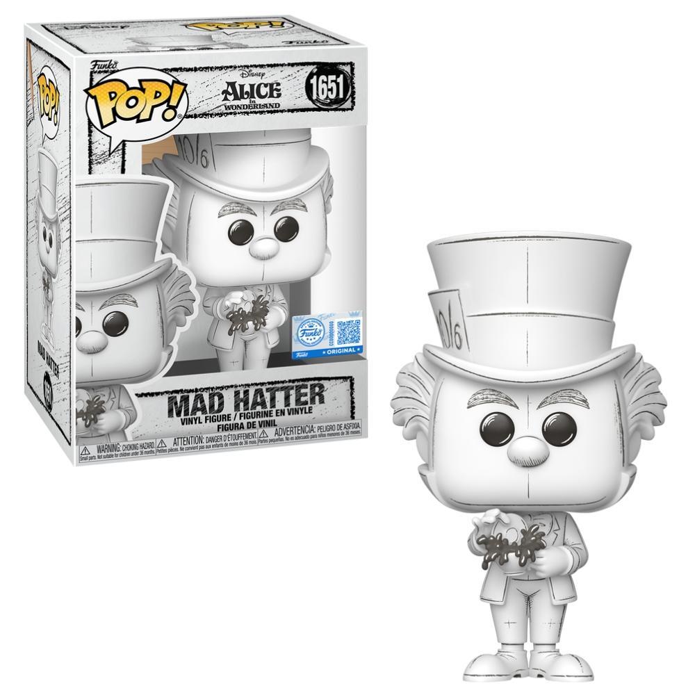 Boneco Funko Pop! Exclusivo Disney Esboços Chapeleiro Maluco em Oferta na Shopee