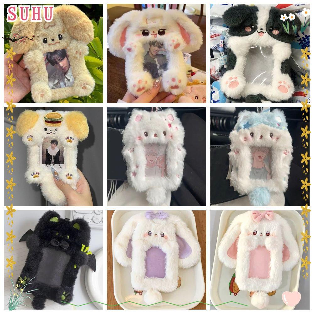 Suporte Para Cartão Fotográfico SUHU , Multifuncional De Coelho Com Orelhas Grandes/Collie De Borda , Manga Cartões De P