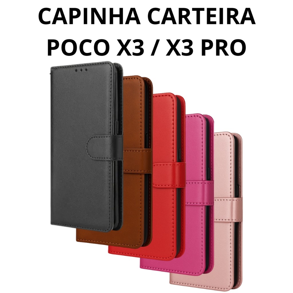 Capa Capinha Carteira Para Poco X3 / X3 Pro