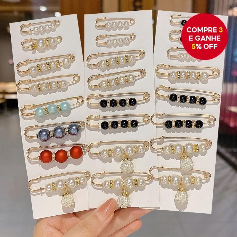 Conjunto De Multi Peças Moda Coreana Broches Anti-Reflexo Para Proteger Vestidos Clipes De Cintura Ajustáveis Pino De Se