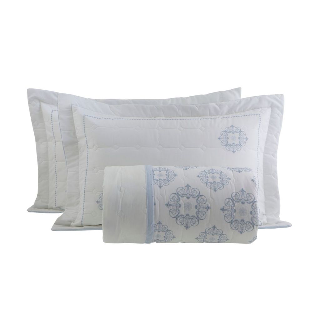 Cobre Leito 200 Fios Vida Bela Kacyumara Kiani em Oferta na Shopee