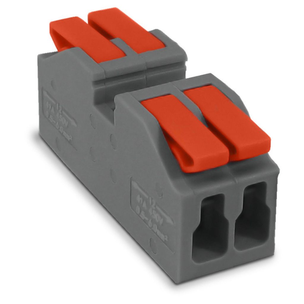 Conector De Emenda Alavanca Chuveiro Borne 2 Vias 6mm 41a