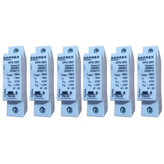 Kit 6 DPS 20ka Dispositivo protetor de surto 275v em Oferta na Shopee
