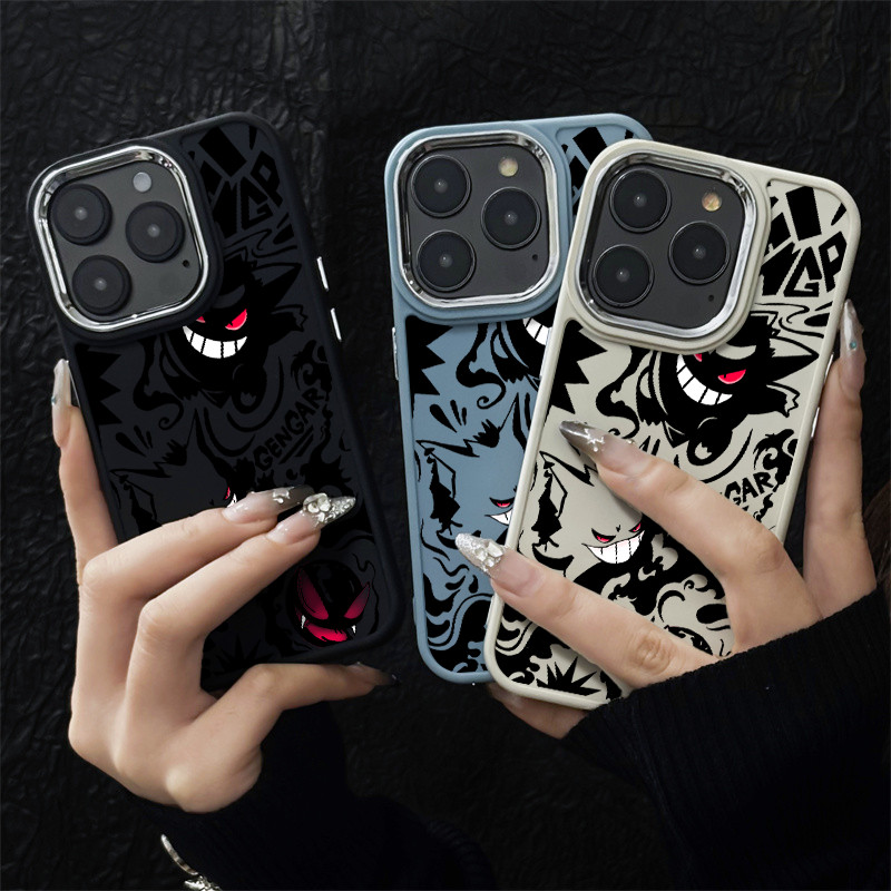 Capinha de celular pokémon Gengar para iPhone 11 12 13 15 14 16 pro max xr xs max 7 15 14 plus anti impacto