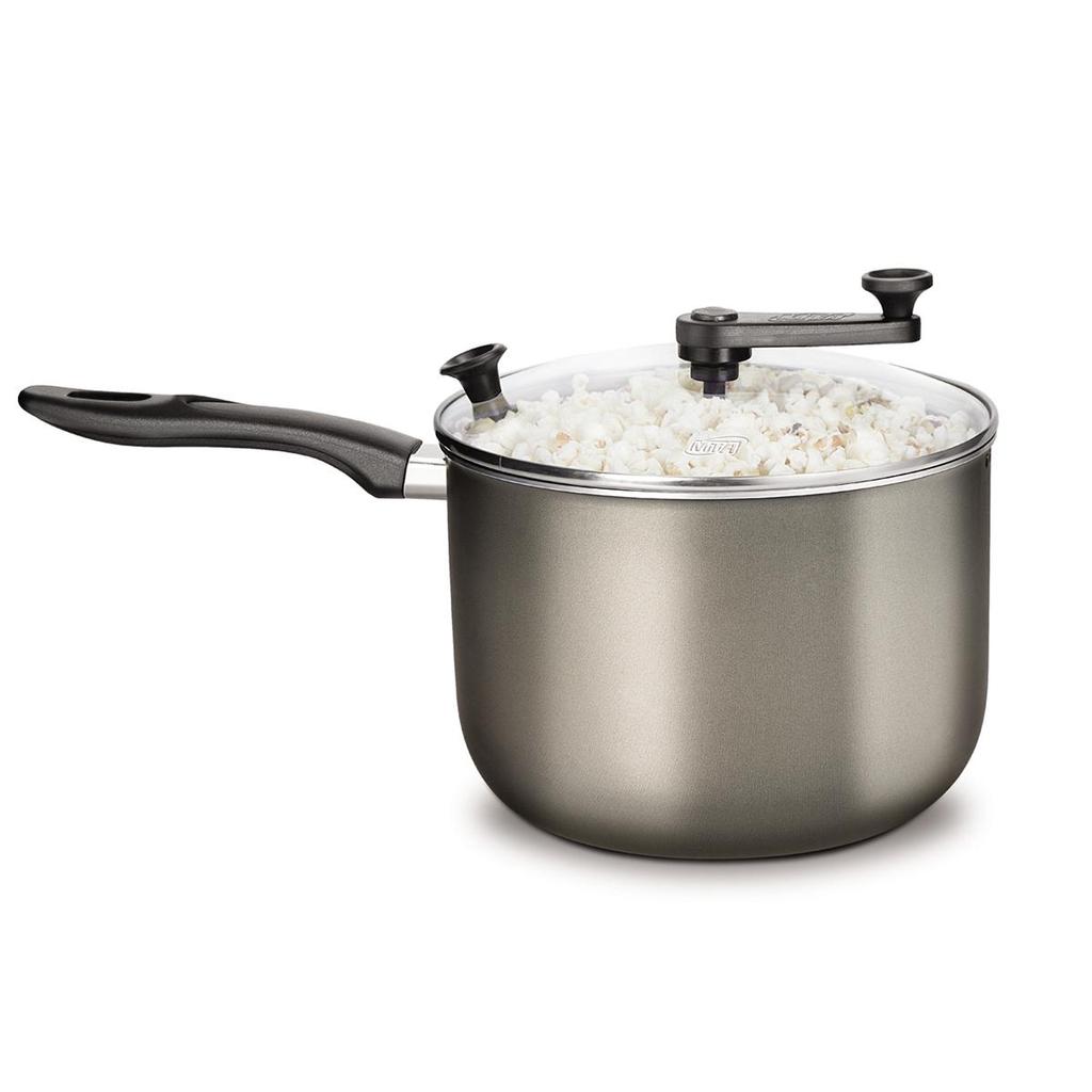 Pipoqueira Antiaderente Supra MTA 4,8L Com Tampa de Vidro Grafite - 1313 em Oferta na Shopee