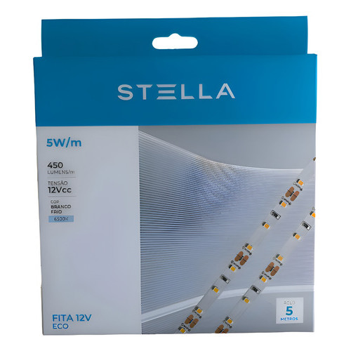 Fita De Led Stella 5w 12vcc Branco Frio 6500k Sth7804/65 Branco-frio