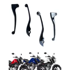 MANETES PRETO E CROMADOS FAN 160 2025 START 160 2025 CARGO 160 2025 ALUMINIUM