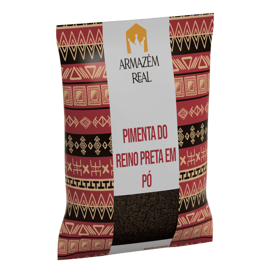 Pimenta do Reino Preta em Pó - Pacote - 1Kg - Armazém Real em Oferta na Shopee