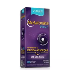 Melatonina Fast - 120 Comprimidos Sublinguais - Equaliv