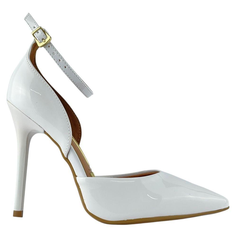 Sapato Scarpin Vizzano Feminino Em Verniz Salto Fino
