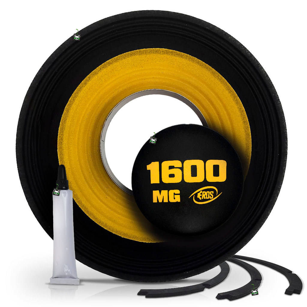 Kit Reparo Eros E-12 1600 Mg Alto Falante12 Pol 800w 8 Ohms