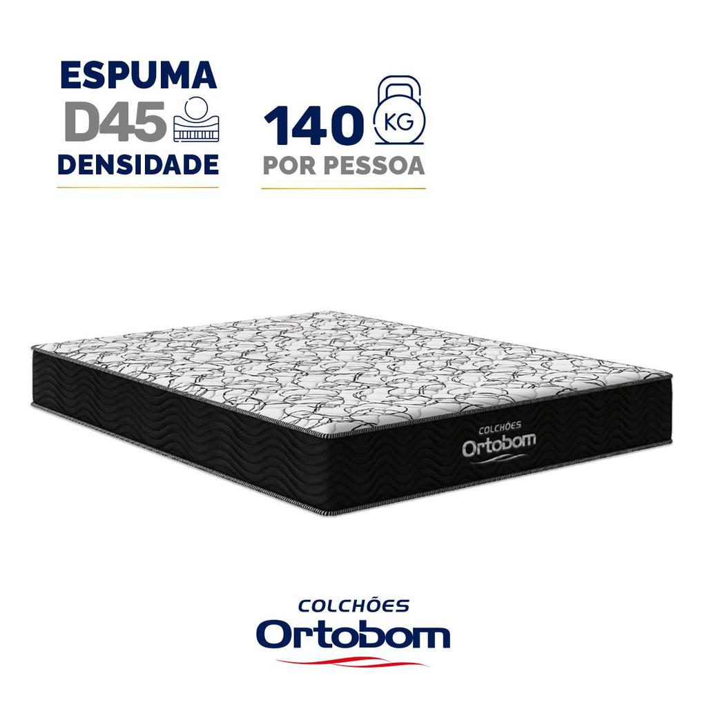 Colchão de Espuma D45 One Face Ortobom Airtech 150 Casal 138cm em Oferta na Shopee
