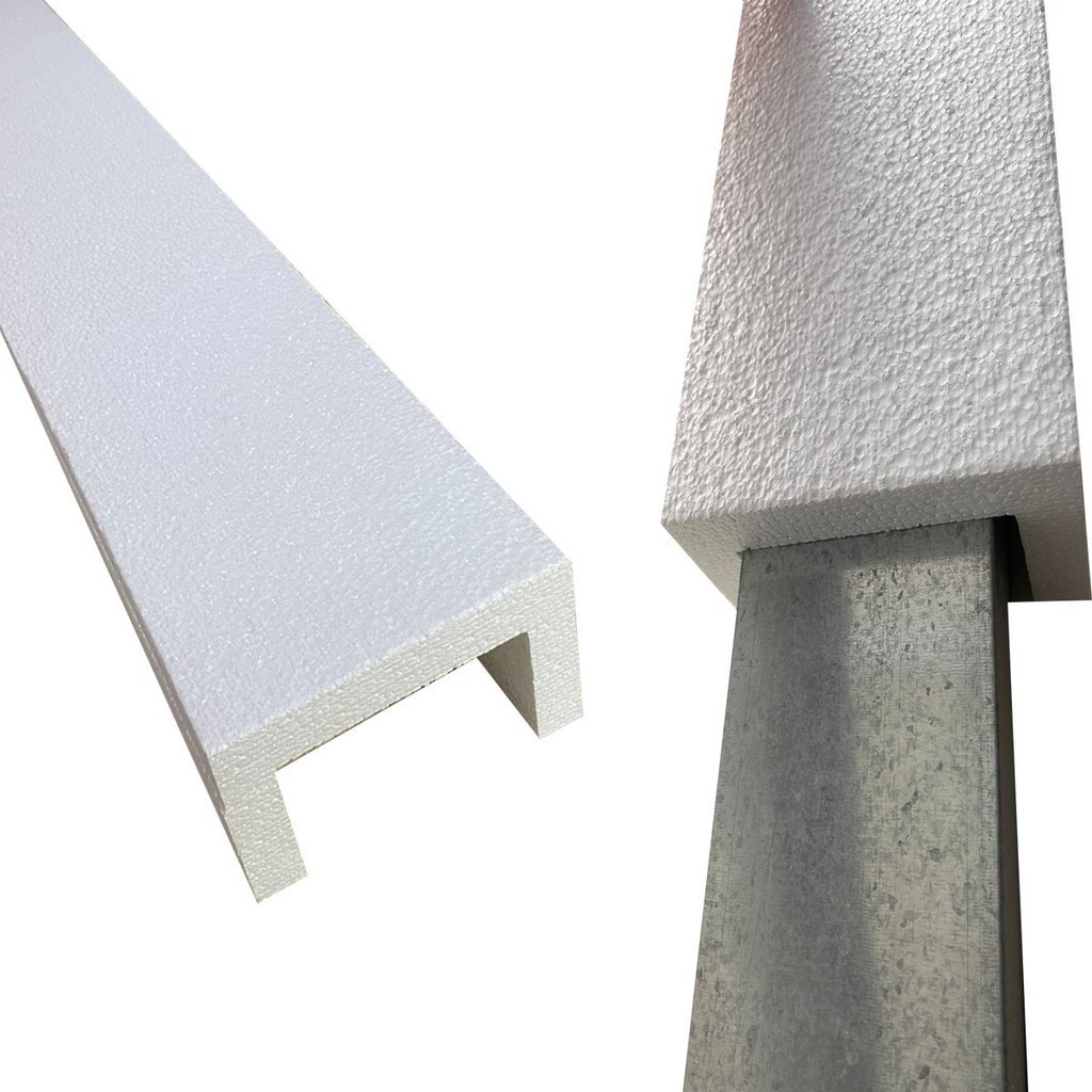 Acabamento Moldura Isopor Esconder Cano Calhas  11x11 / 1 Mt em Oferta na Shopee