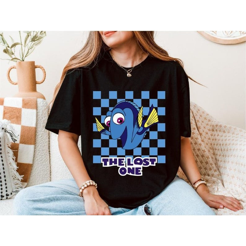 [Camiseta Premium em Algodão Puro]SISI Camiseta Feminino Finding Nemo The Lost One Tshirt Unissex Algodão Streetwear