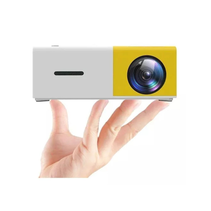 Mini Projetor Led 1080p Lcd 600 Lúmens Portátil Formato Full Hd Conexão Hdmi E Av Entrada Para Micro Sd E Av
