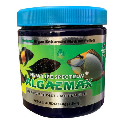 Ração New Life Spectrum Algaemax 150g Medium Pellets 2-2,5mm Em Oferta