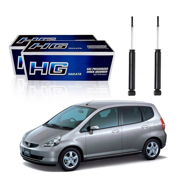 Par Amortecedor Traseiro Fit 1.4 2003 A 2008