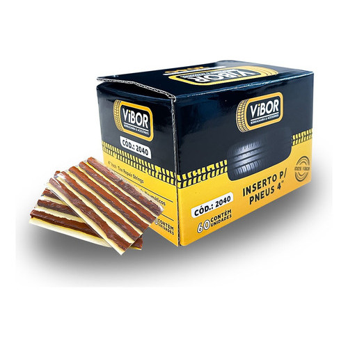 Refil Para Pneu Remendo Macarrão Caixa-60 Pçs 6mm Carro em Oferta na Shopee