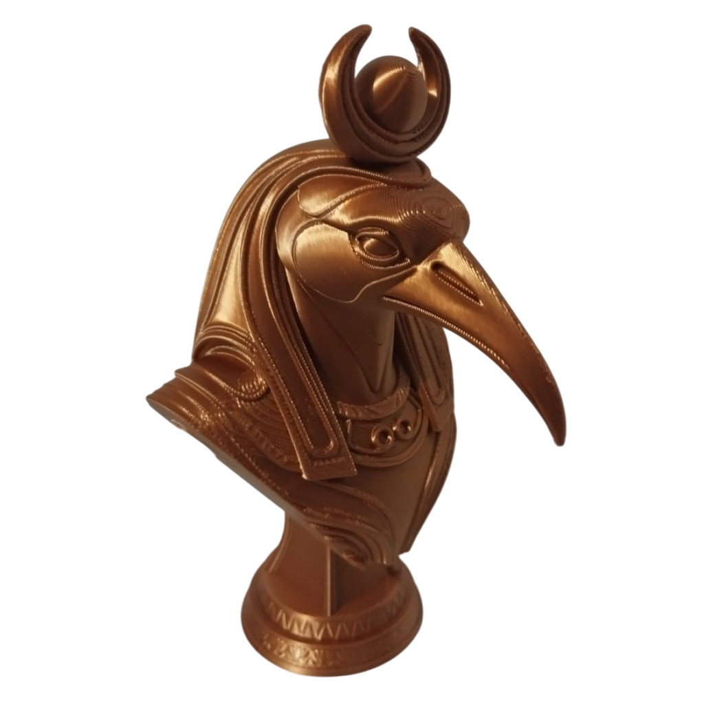 Thoth Estatua Deus da Sabedoria do Antigo Egito Cor Cobre