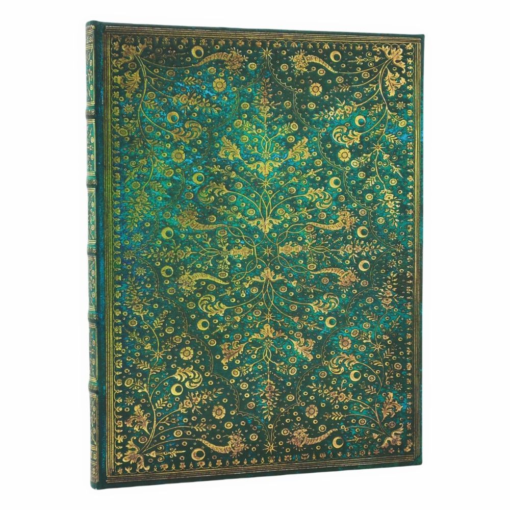 Caderno Ultra Pautado Emerald Flower Paperblanks