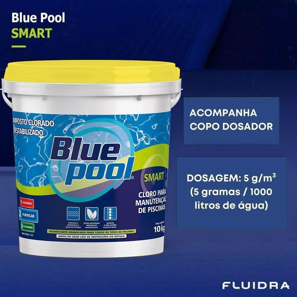 CLORO BLUE POOL ASTRALPOOL 10KG - MULTIAÇÃO ESTABELIZADO em Oferta na Shopee