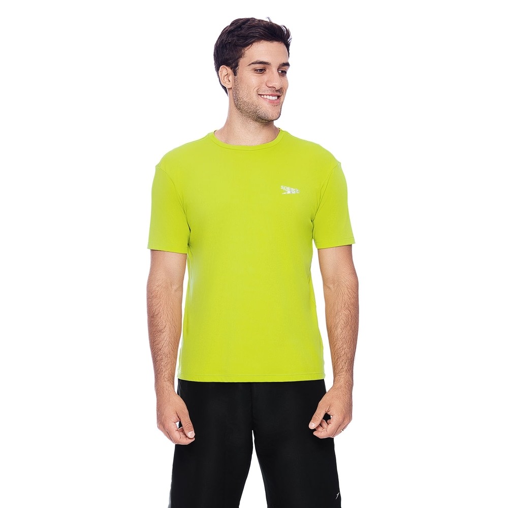 Camiseta Masculina Authentique Corrida Proteção UV Dry Fit Conforto Extremo Speedo - AMARELO em Oferta na Shopee