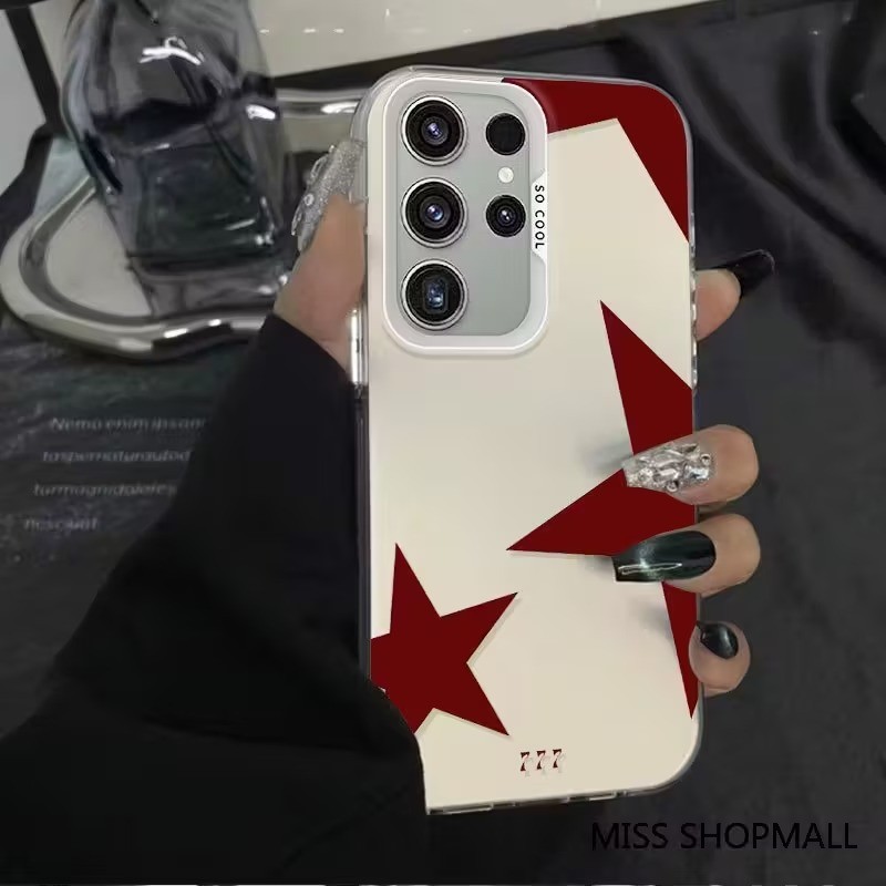 Capinha Capa Para Samsung A12 A13 A14 A15 A03 A32 A04 A55 S22 S23 Plus Estrela simples Silicone Anti-impacto Case