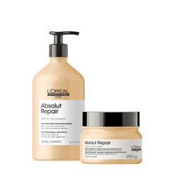 Kit L'Oréal Professionnel Absolut Repair Gold Shampoo 750 Máscara (2 produtos)