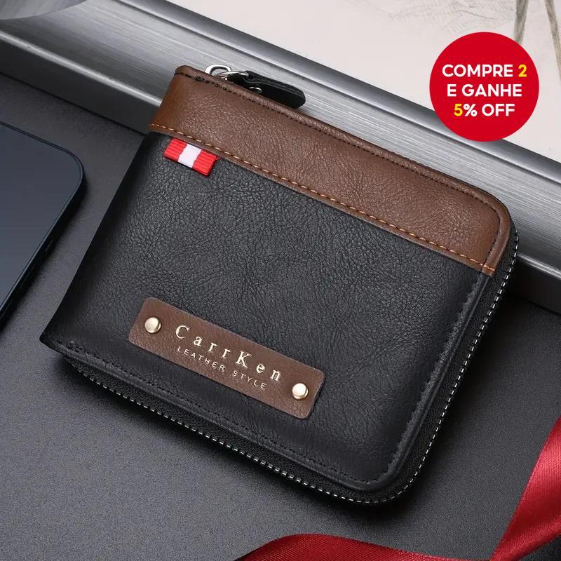 1 Peça Retro Costura Masculina Carteira Multifuncional para Meninos