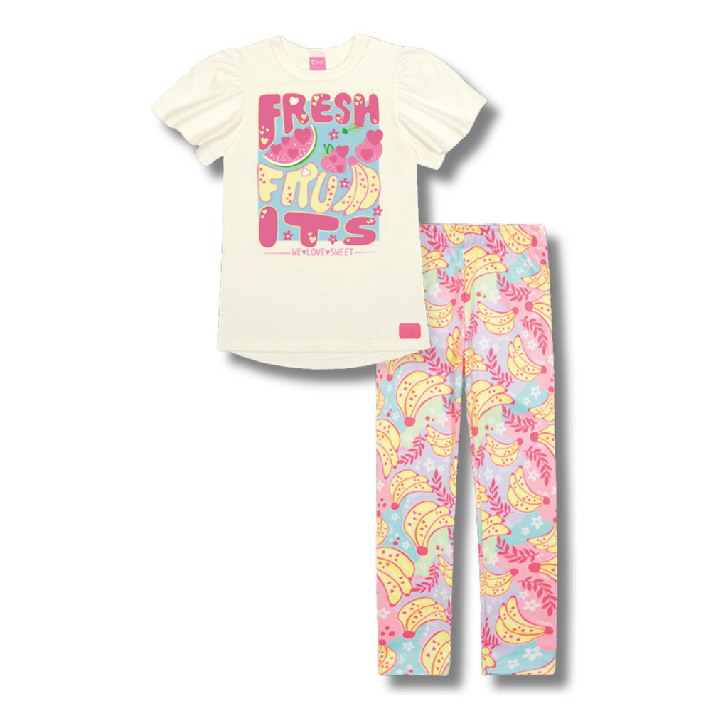 Conjunto Infantil Menina Cinti Blusa Fresh E Legging