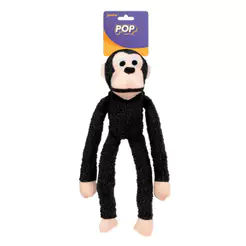 Mordedor Macaco de Pelúcia New Pop Preto Jambo Pets - 10990
