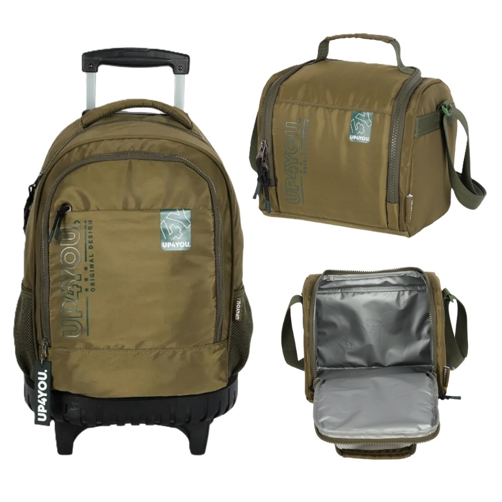 Kit Mochila de carrinho e Lancheira térmica  Escolar Juvenil infantil Up4you Verão em Oferta na Shopee