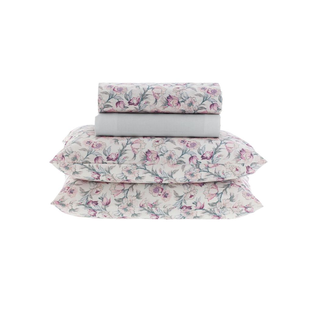 Jogo De Cama 180 Fios New Innovi Kacyumara Ciesta em Oferta na Shopee