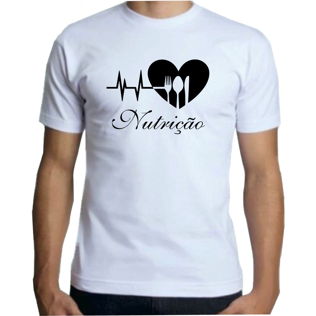Camiseta Camisa Premium Adulto Masculina, Nutrição Envio Imediato