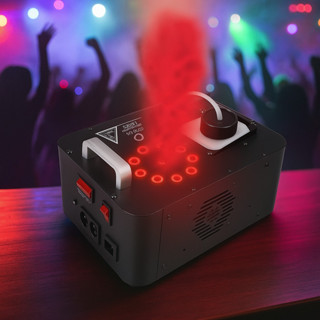 Máquina de Fumaça com LED RGB 1200W Controle Remoto Alta Emissão para Festas Baladas Palco Eventos em Oferta na Shopee