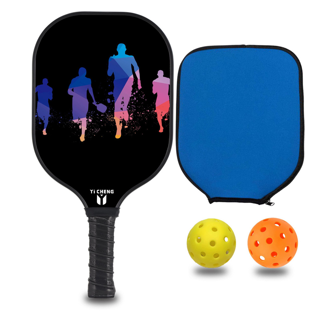 YiCHENG raquete picklebal picklebal fibra de vidro nacional na moda Ultra-leve masculino feminino raquete de treinamento