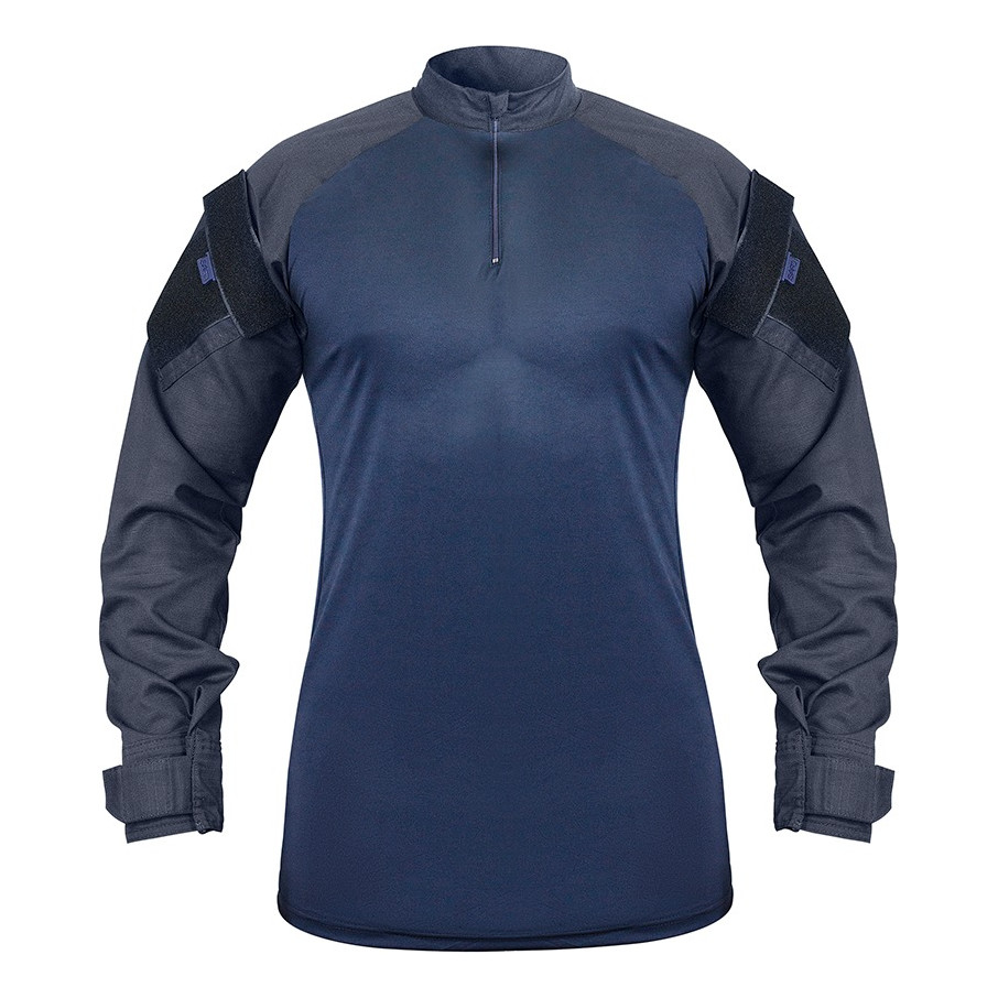 Camisa Combat T-shirt Tática Guarda Gcm Azul Noturno