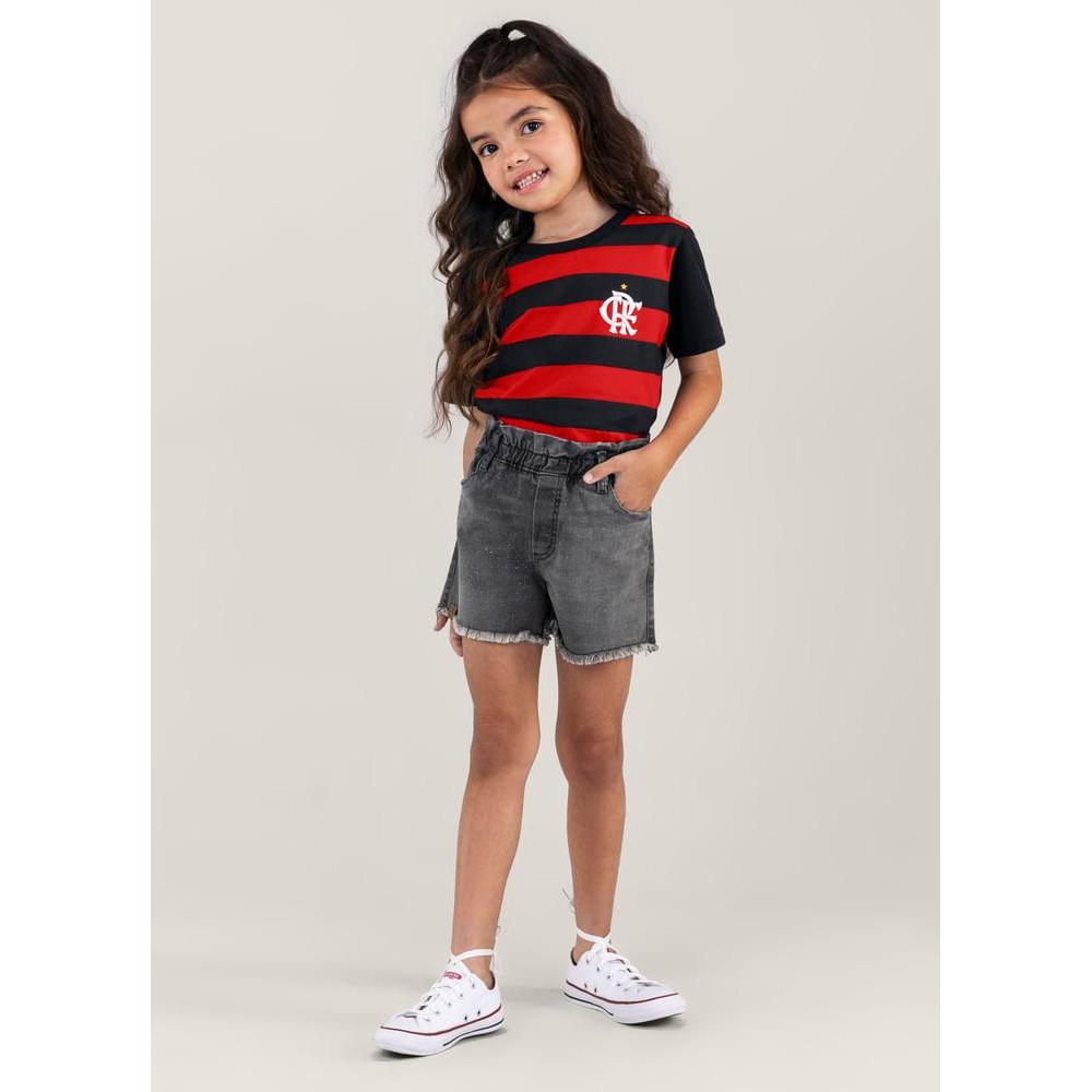 Camiseta Unissex Flamengo em malha Infantil Brandili em Oferta na Shopee
