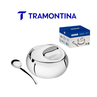 Açucareiro Tramontina em Aço Inox com Colher em Oferta na Shopee