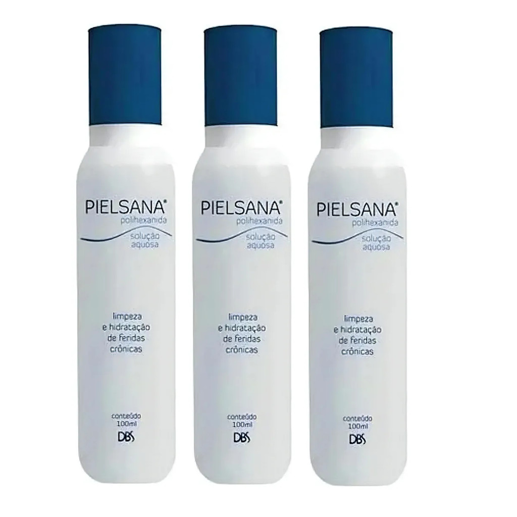 Kit 3x Phmb Solução De Polihexanida Pielsana 100ml S/ cheiro