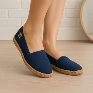 Sapatilha Sanf Feminino Alpargata Confortável Macia Calce Fácil Leve Elegante Preto Dia a Dia em Oferta na Shopee