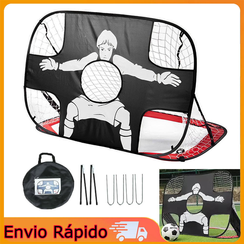 Conjunto de baliza de futebol portátil e dobrável  Baliza de futebol 120 x 80 cm